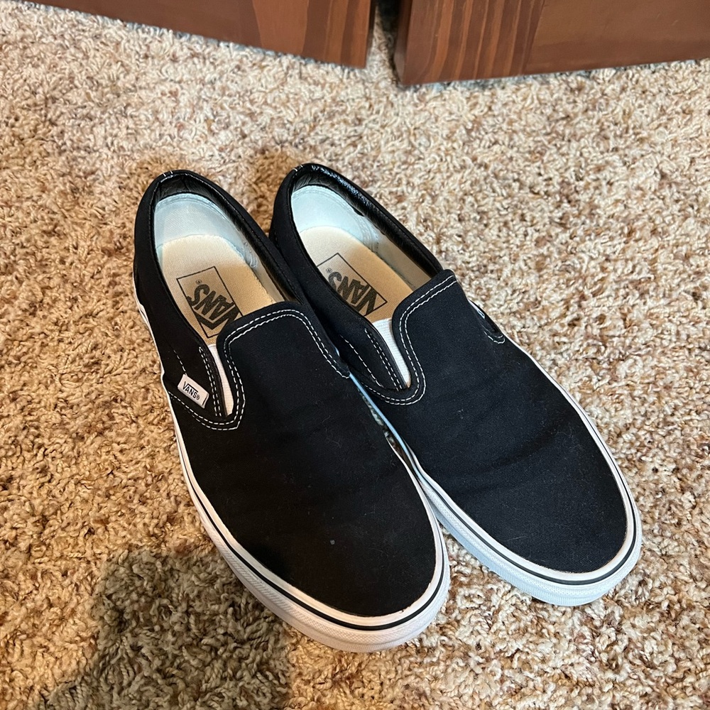 black slip on vans